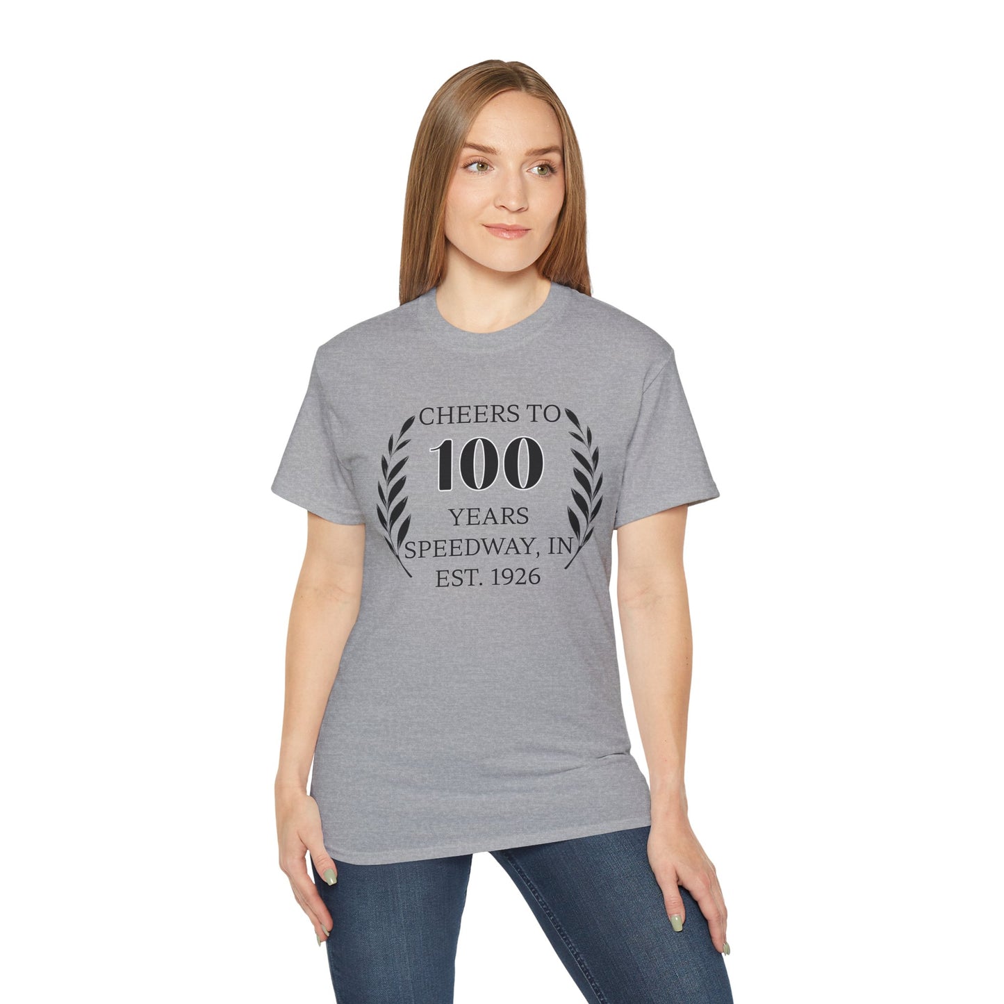 Adult 100th Anniversary - Speedway Cheers Tee