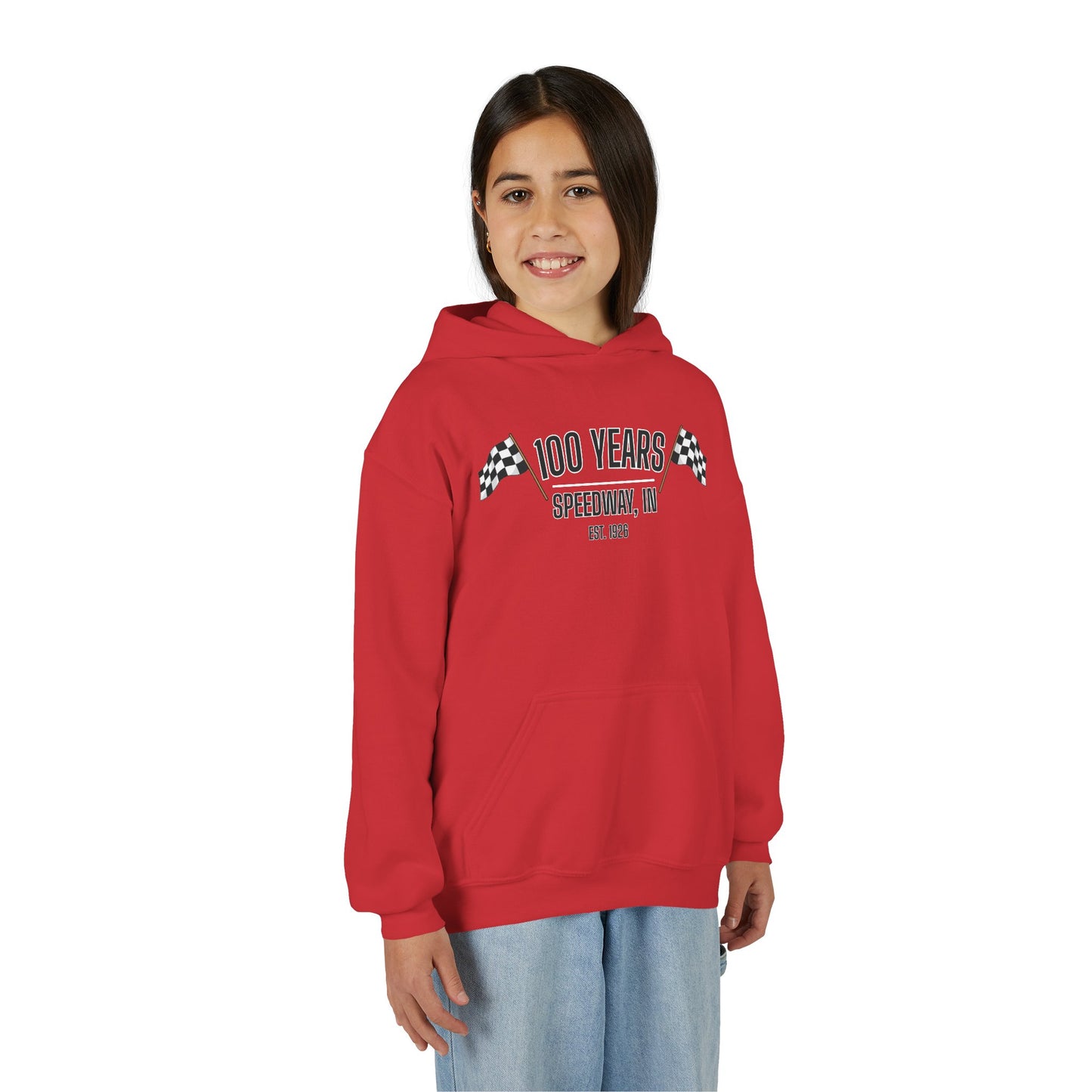 Youth 100th Anniversary - Speedway Flag Hoodie