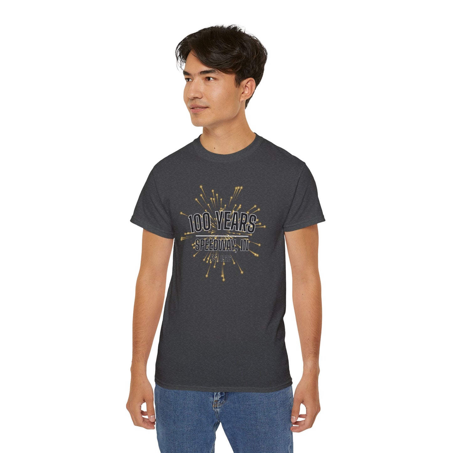 Adult 100th Anniversary - Speedway Firework Tee