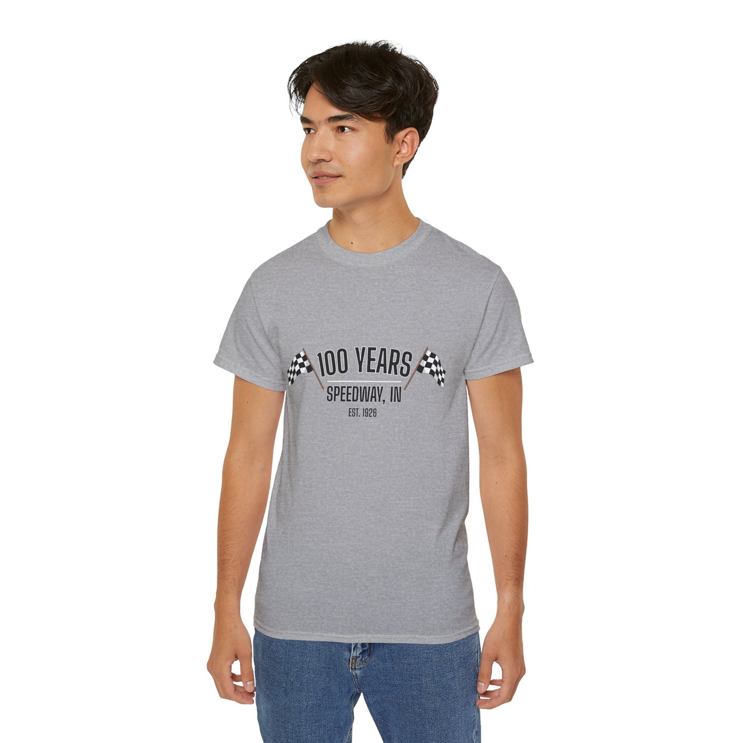 Adult 100th Anniversary - Speedway Flag Tee