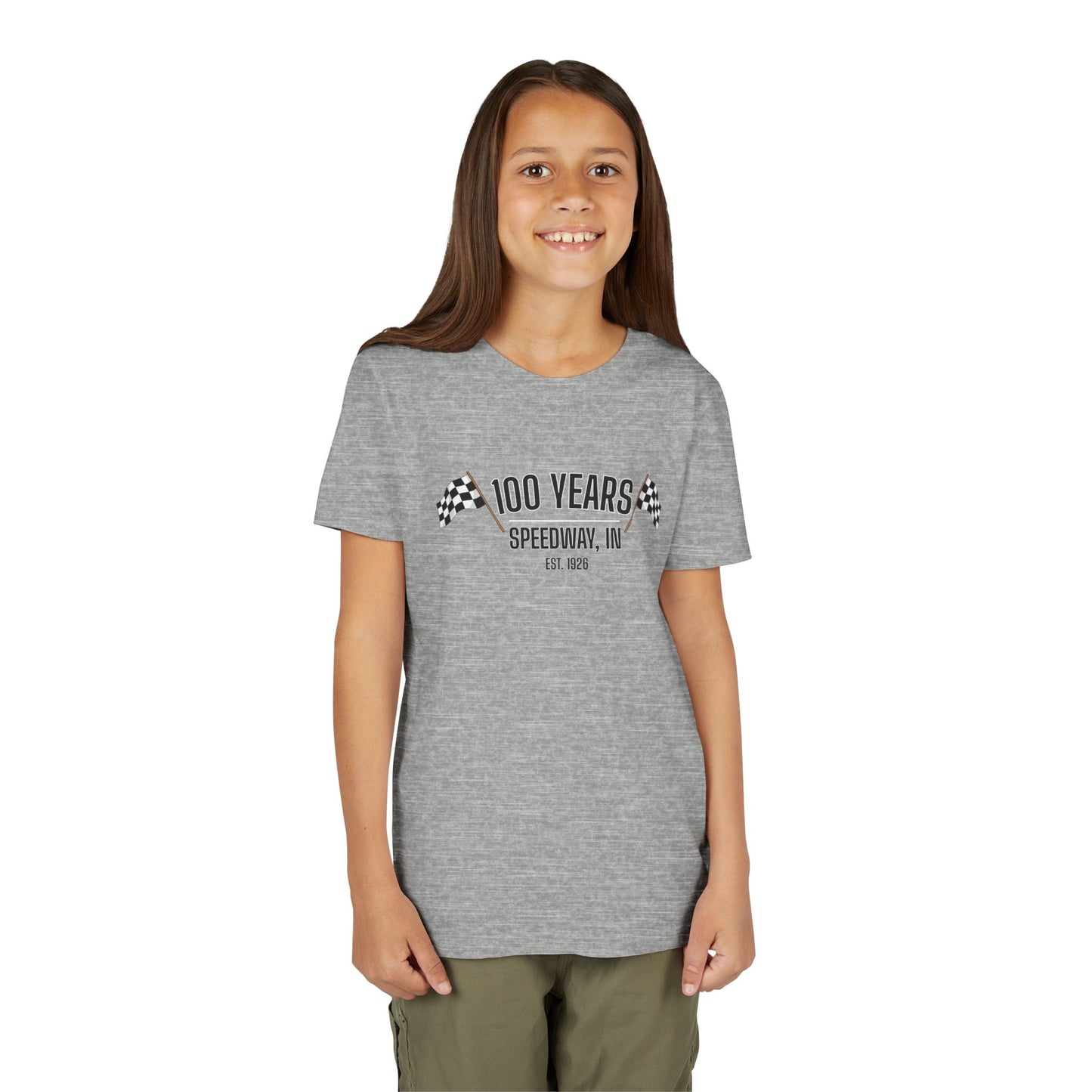 Youth 100th Anniversary - Speedway Flag Tee