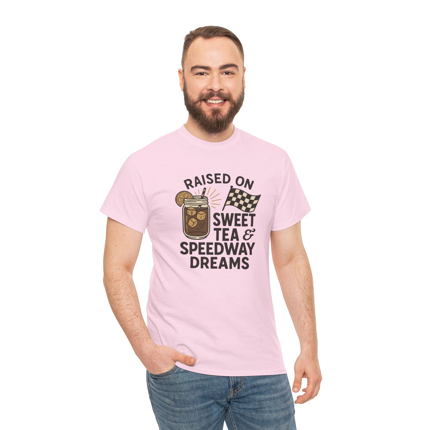 Raised on Sweet Tea & Speedway Dreams Tee