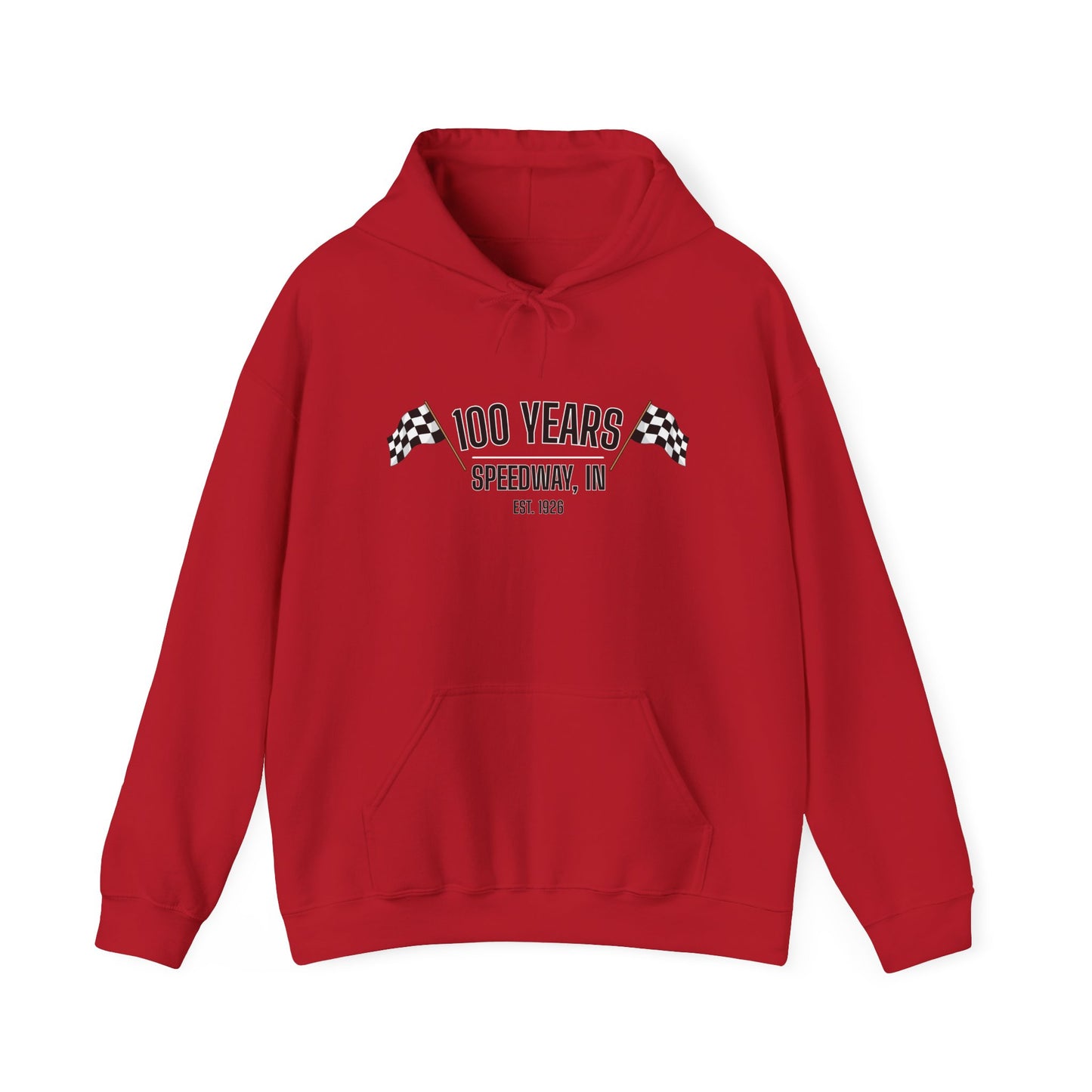 Adult 100th Anniversary - Speedway Flag Hoodie