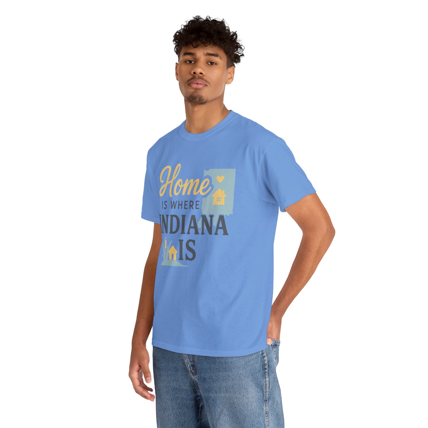 Indiana Home T-Shirt — "Home Is Where Indiana Is" State Pride Tee