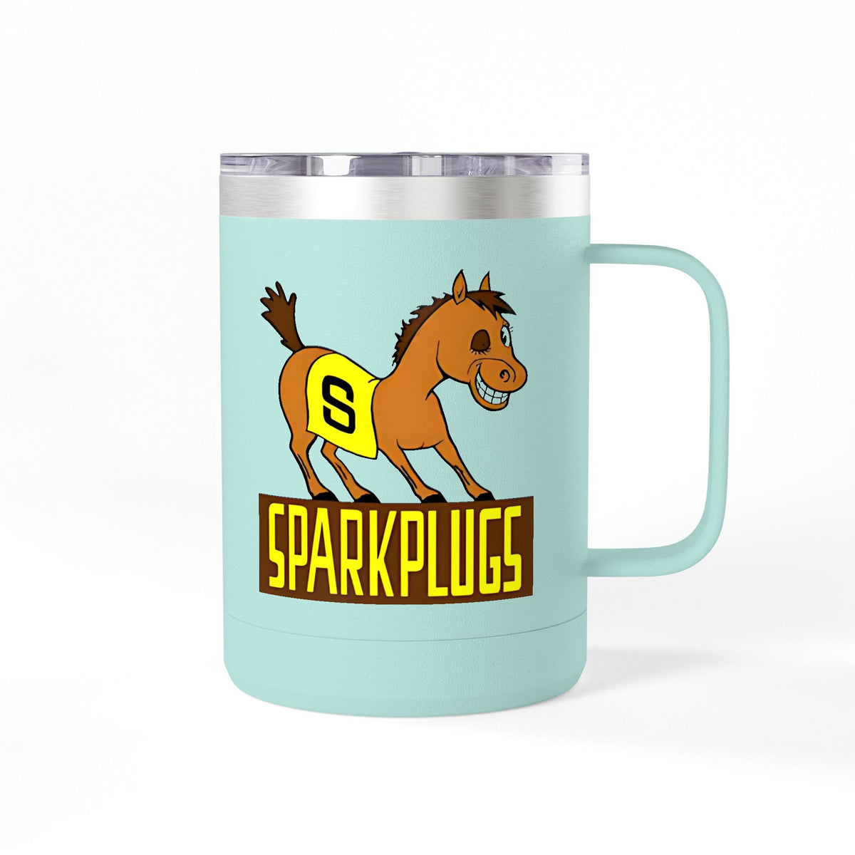 Old School Speedway Logo - 15oz Insulated Coffee Mug Tumbler with Lid