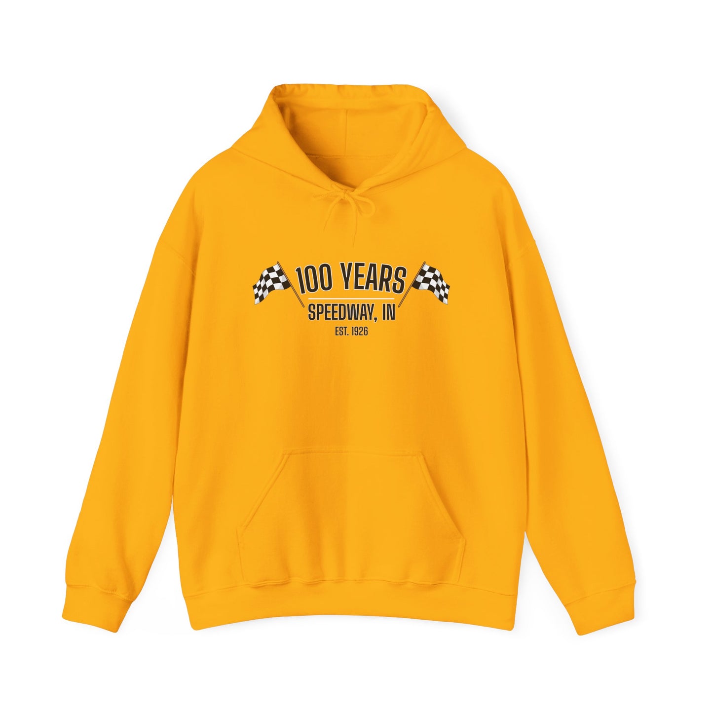 Adult 100th Anniversary - Speedway Flag Hoodie