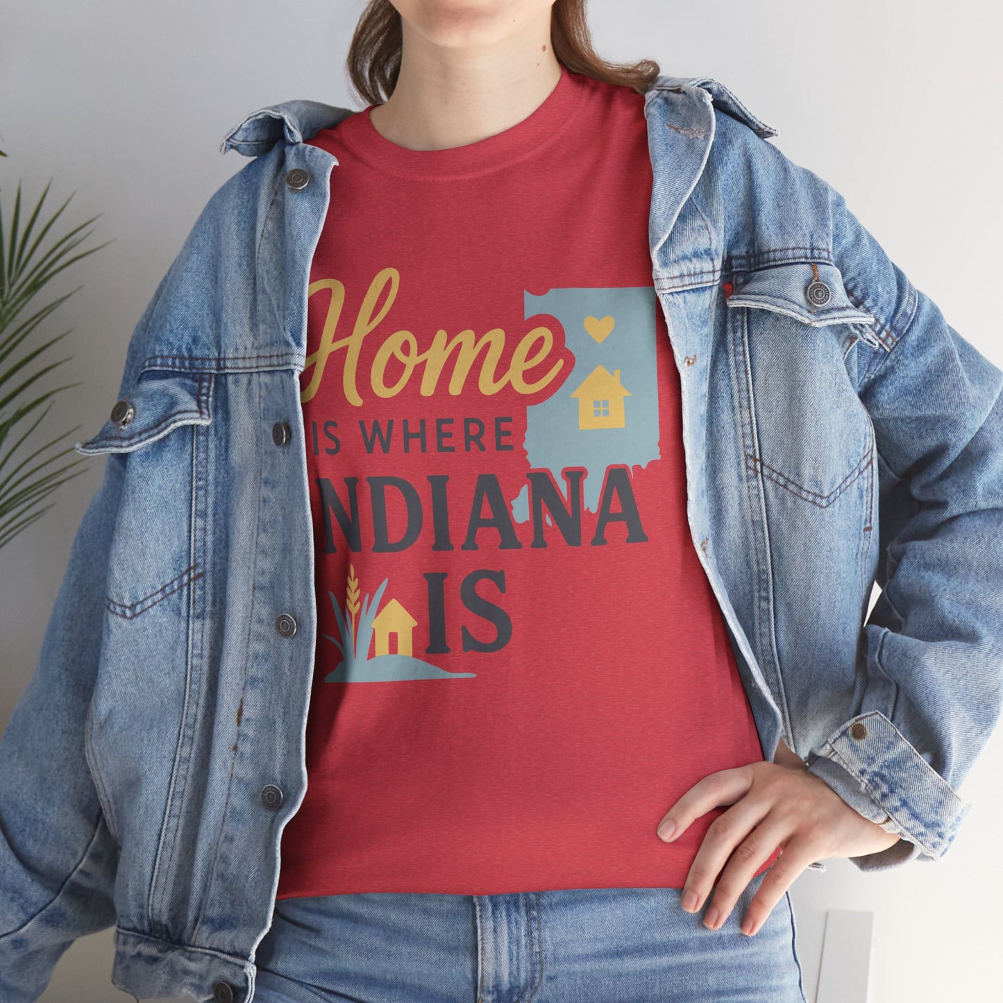 Indiana Home T-Shirt — "Home Is Where Indiana Is" State Pride Tee