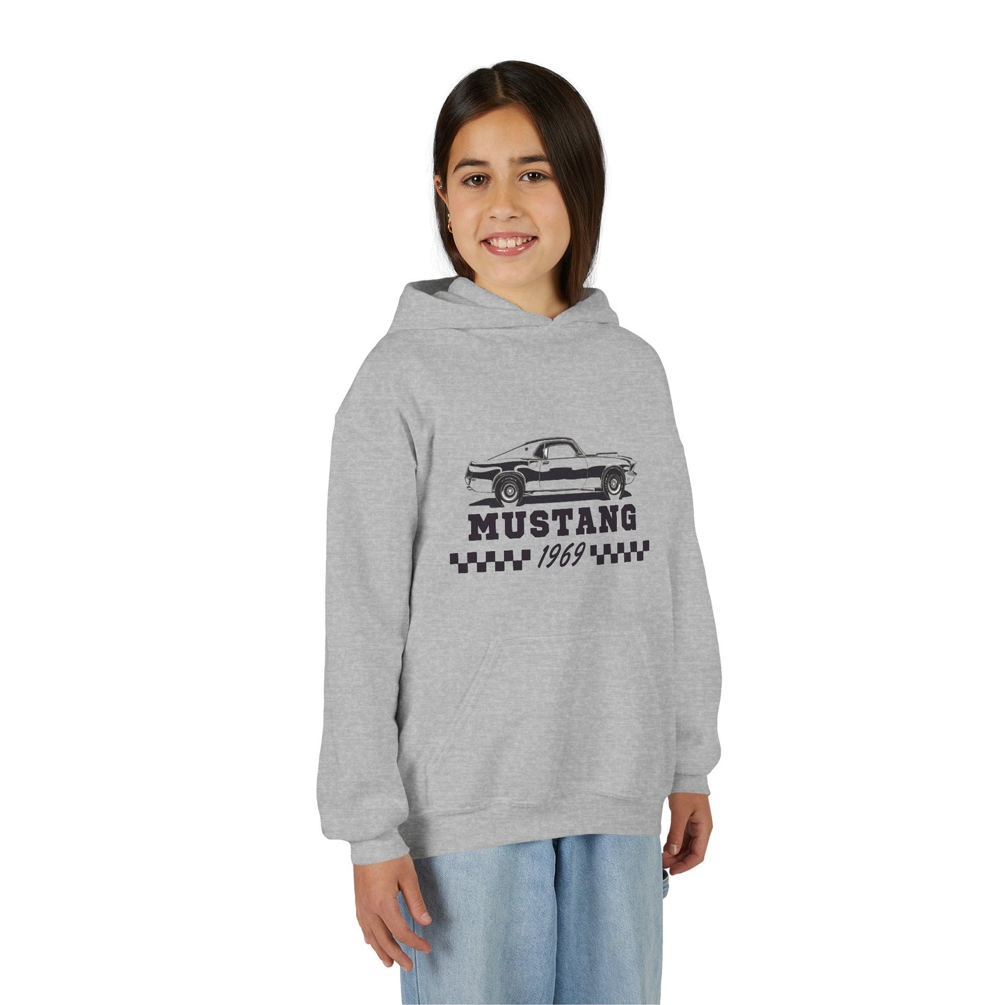 Youth Mustang 1969 Hoodie – Classic Vintage Car Pullover