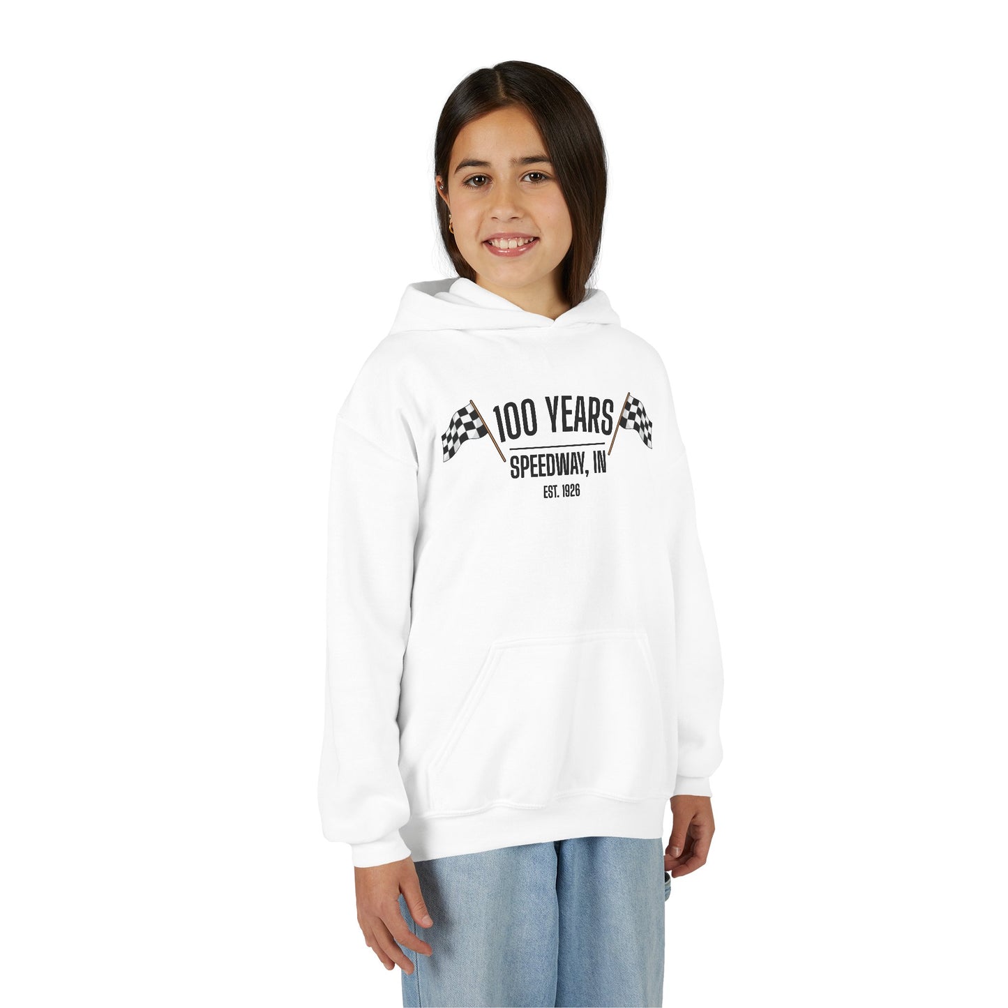 Youth 100th Anniversary - Speedway Flag Hoodie