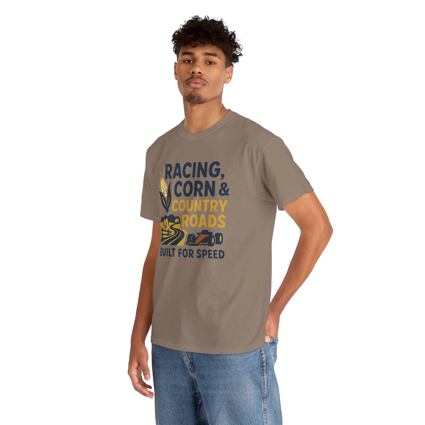Racing, Corn & Country Roads T-Shirt – Built for Speed Tee