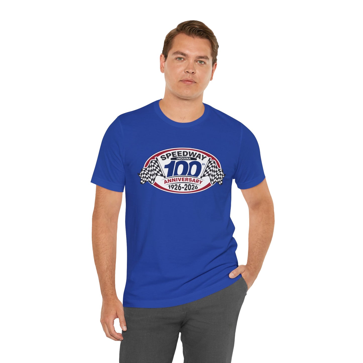 Adult Official Logo Centennial T-Shirt — Speedway '1926–2026'