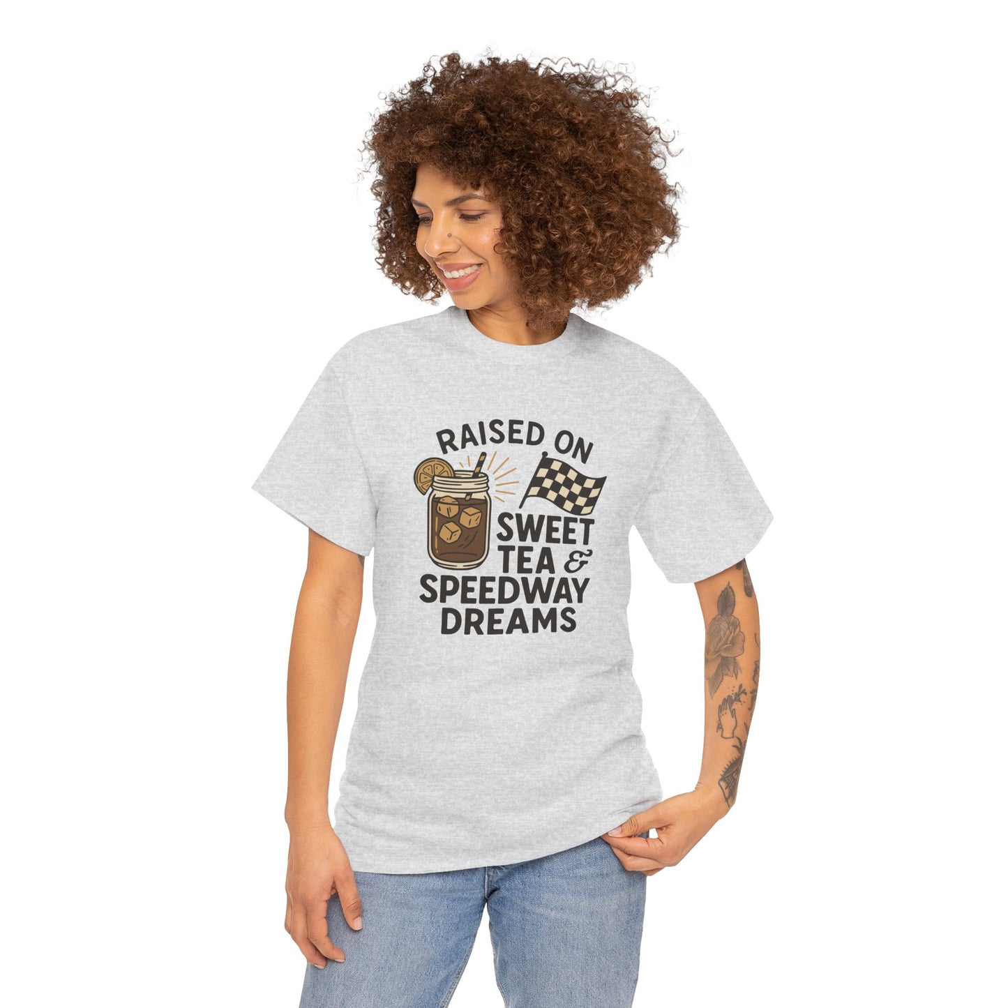 Raised on Sweet Tea & Speedway Dreams Tee