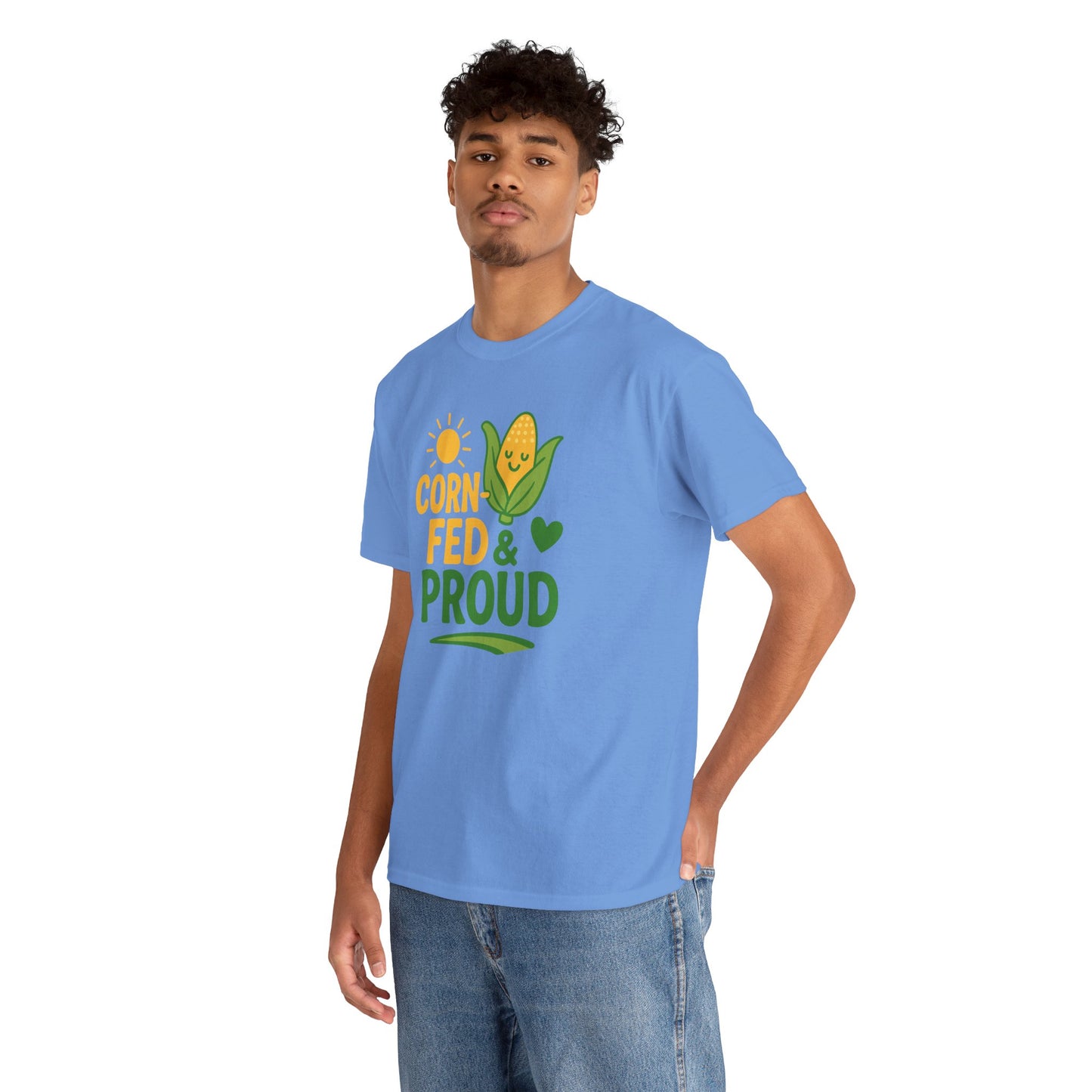 Corny Fed & Proud T-Shirt — Cute Corn Pride Graphic Tee for Farmers & Gardeners