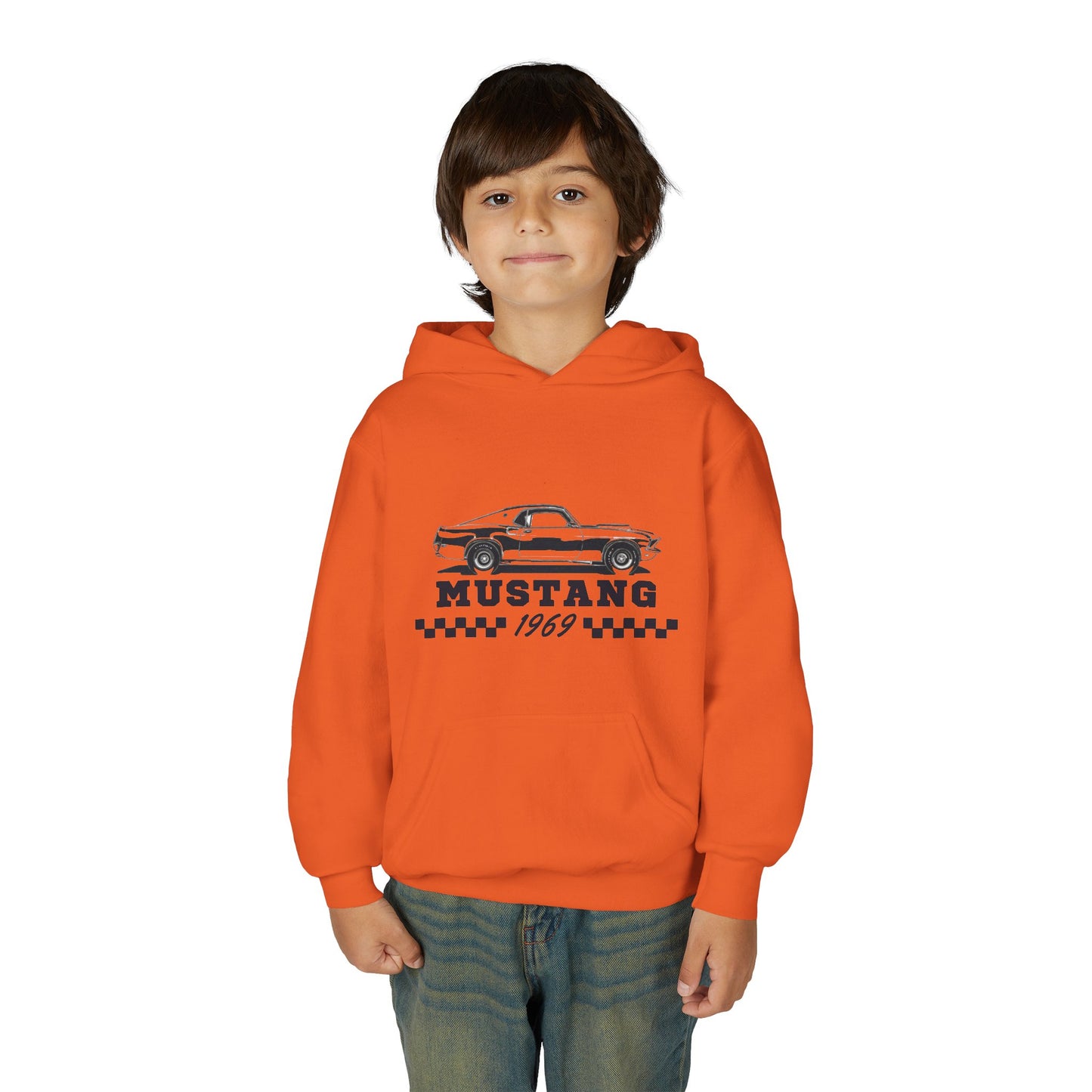 Youth Mustang 1969 Hoodie – Classic Vintage Car Pullover