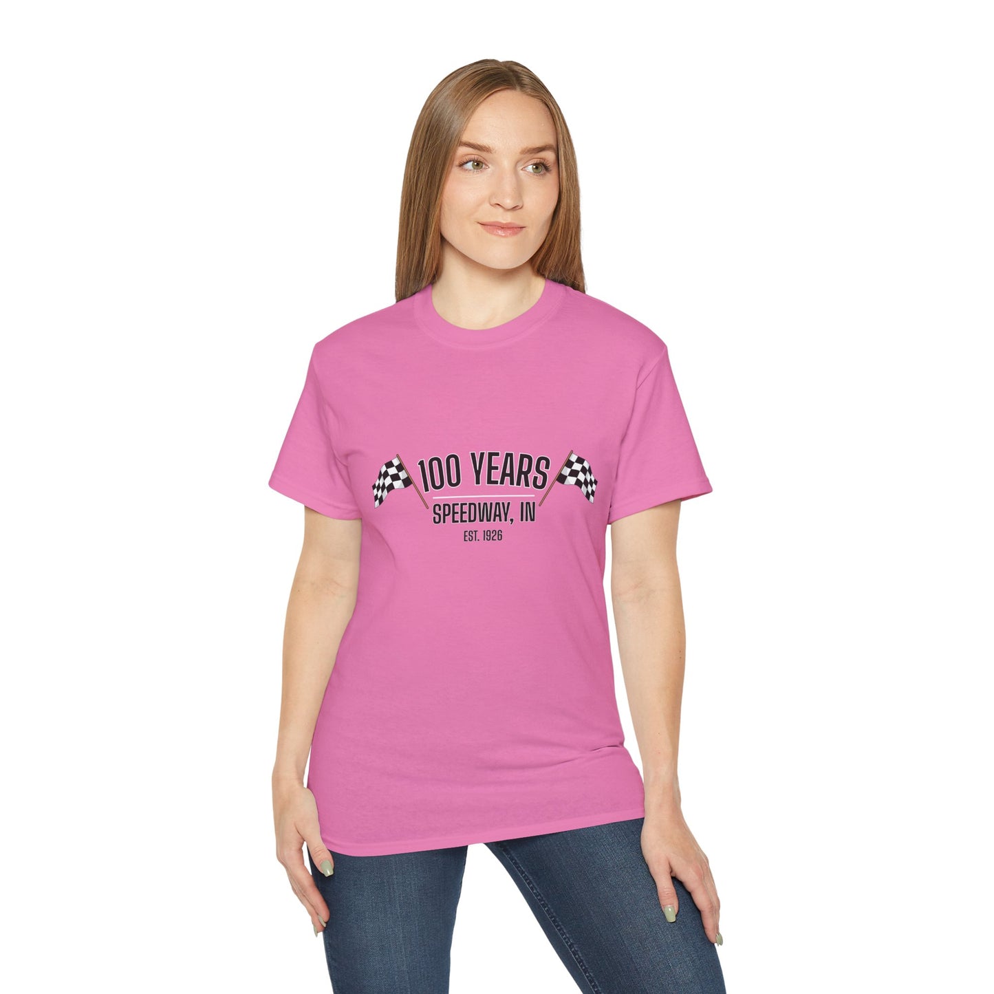 Adult 100th Anniversary - Speedway Flag Tee