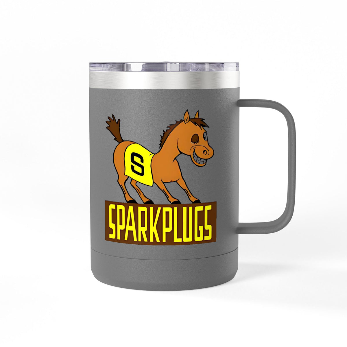 Old School Speedway Logo - 15oz Insulated Coffee Mug Tumbler with Lid