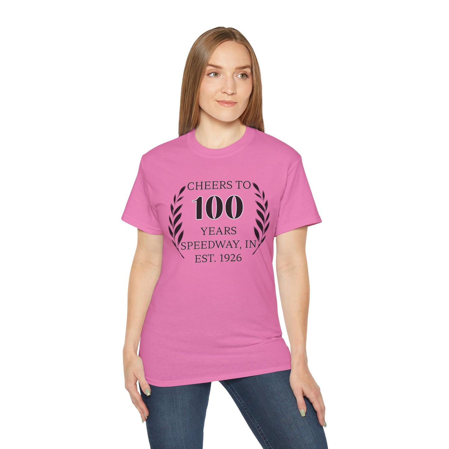 Adult 100th Anniversary - Speedway Cheers Tee