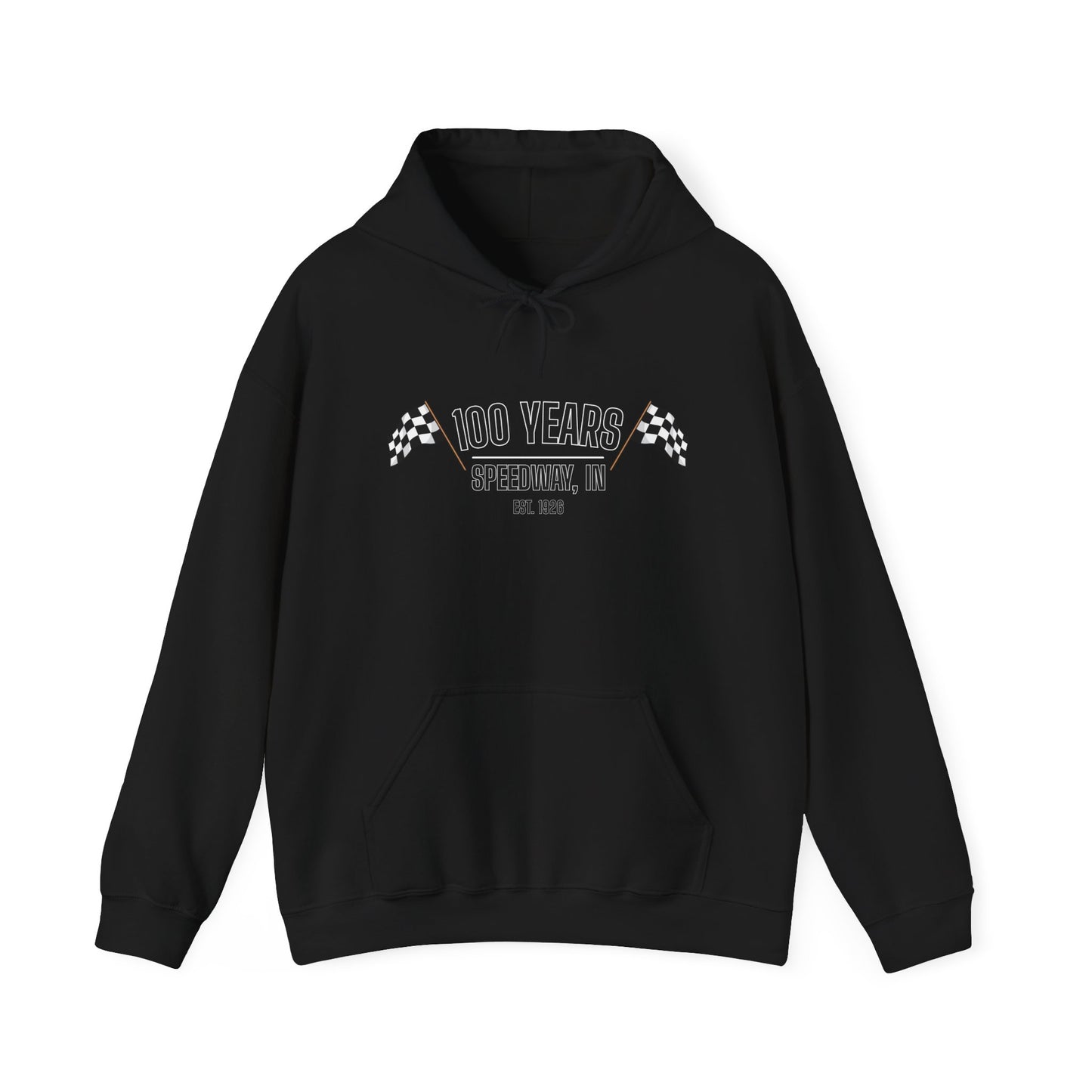 Adult 100th Anniversary - Speedway Flag Hoodie