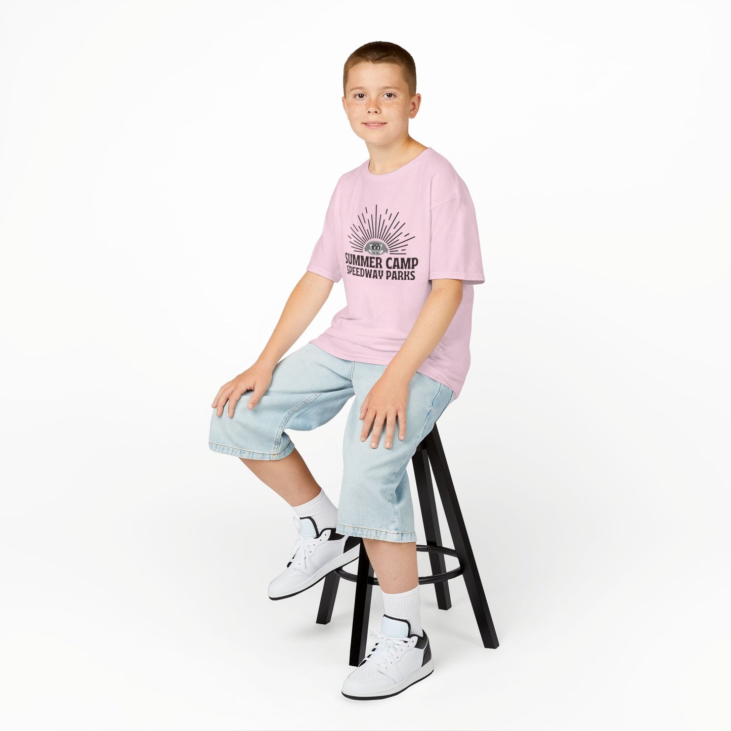 Youth Summer Camp T-Shirt - 2026 Speedway Parks Sunrise Tee