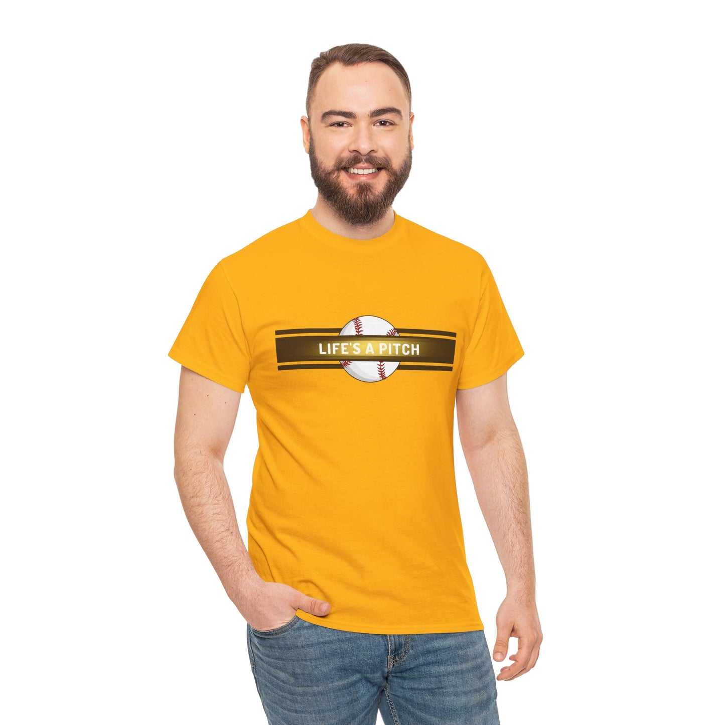 Baseball 'Life's a Pitch' T-Shirt