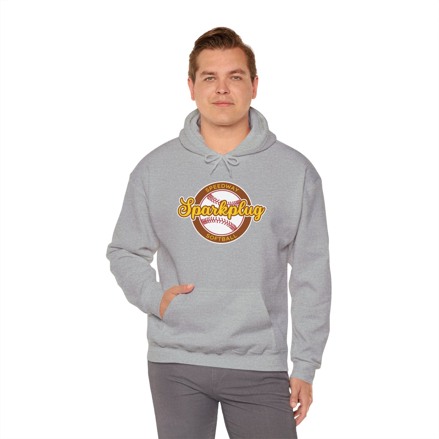 Adult Sparkplug Softball Hoodie — Vintage-Inspired Team Pullover