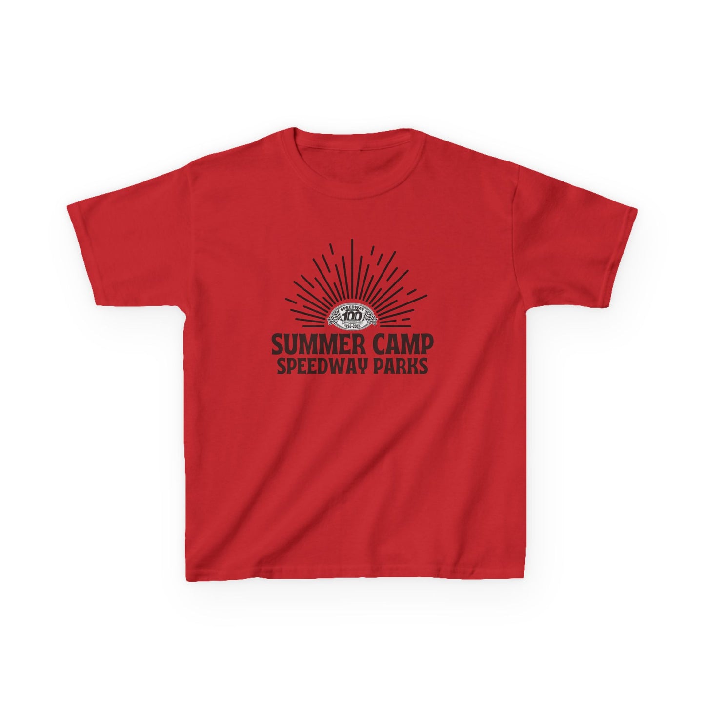 Youth Summer Camp T-Shirt - 2026 Speedway Parks Sunrise Tee