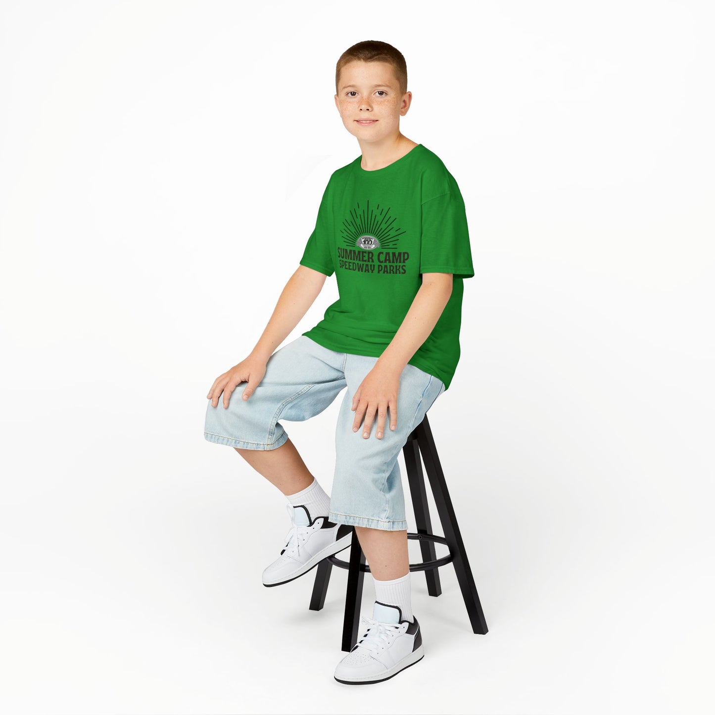 Youth Summer Camp T-Shirt - 2026 Speedway Parks Sunrise Tee