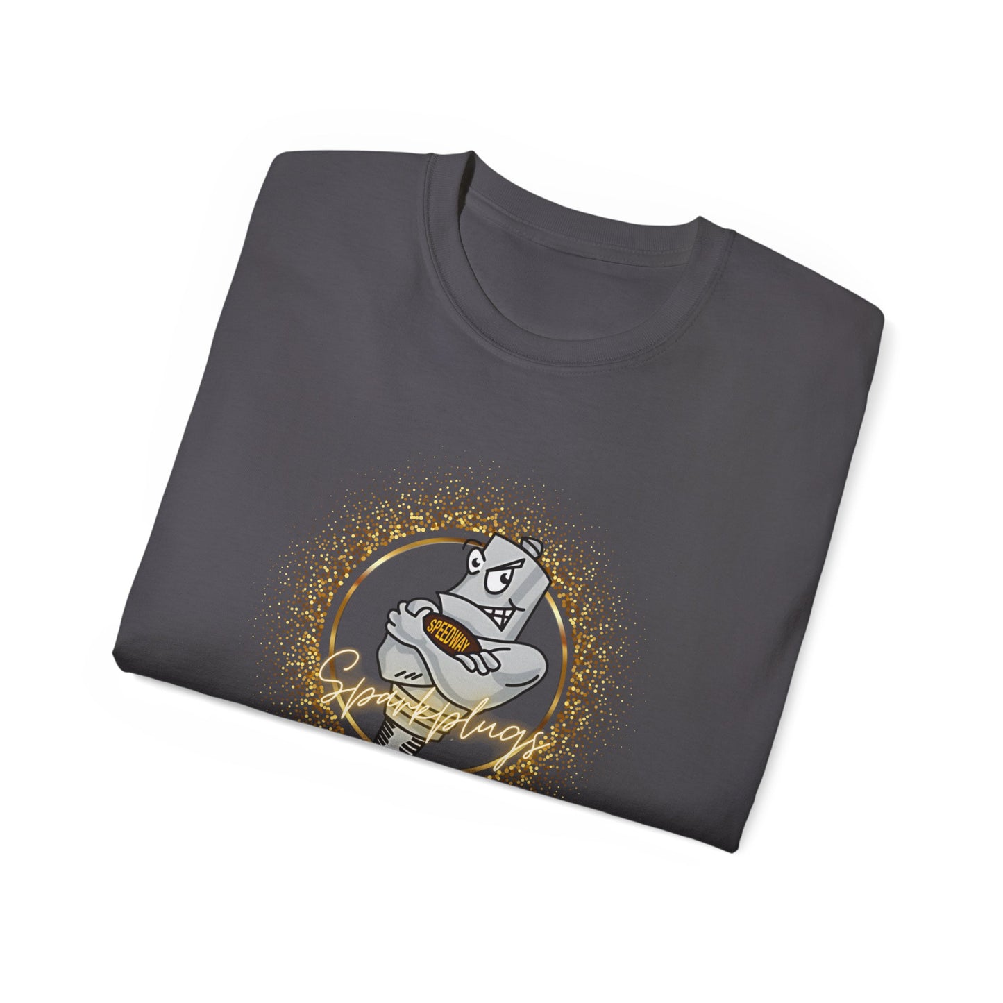 Adult Graphic Tee, Sparkling Speedway Sparkplugs
