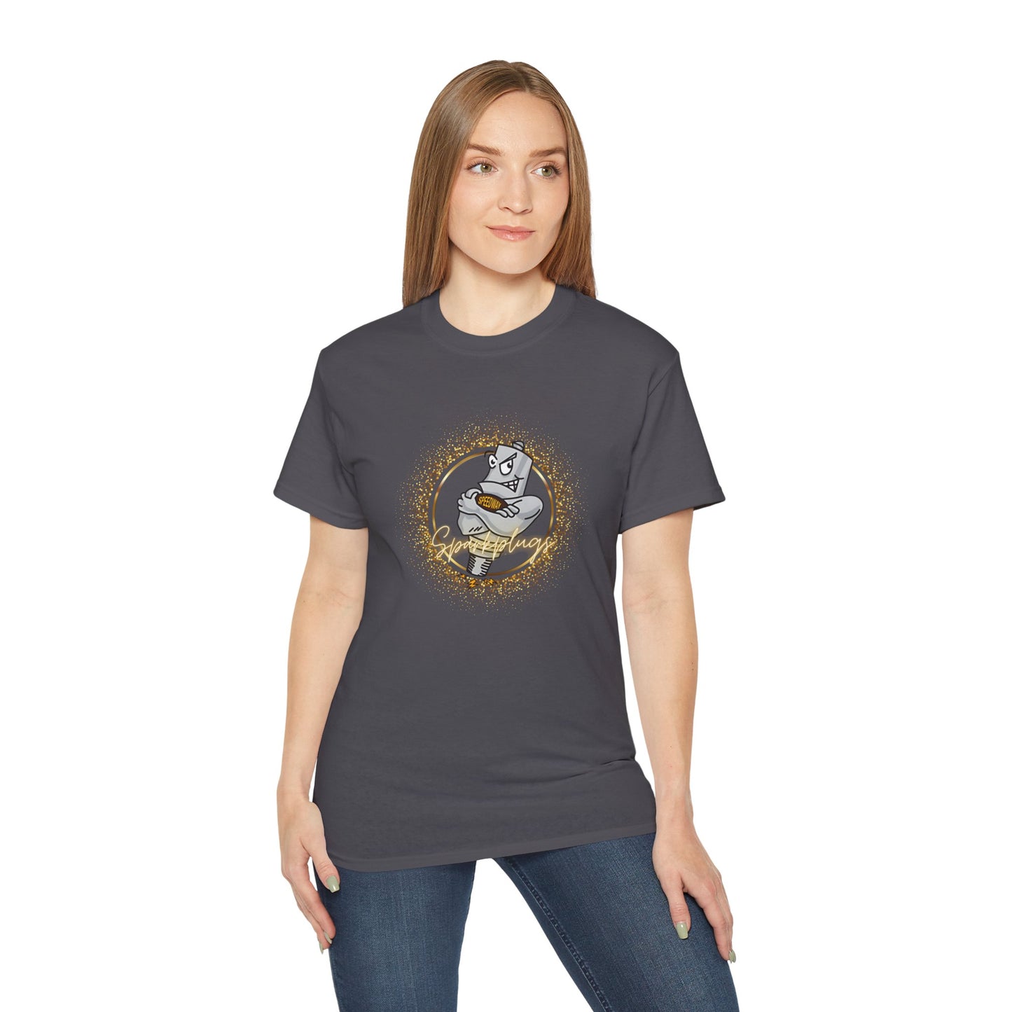 Adult Graphic Tee, Sparkling Speedway Sparkplugs