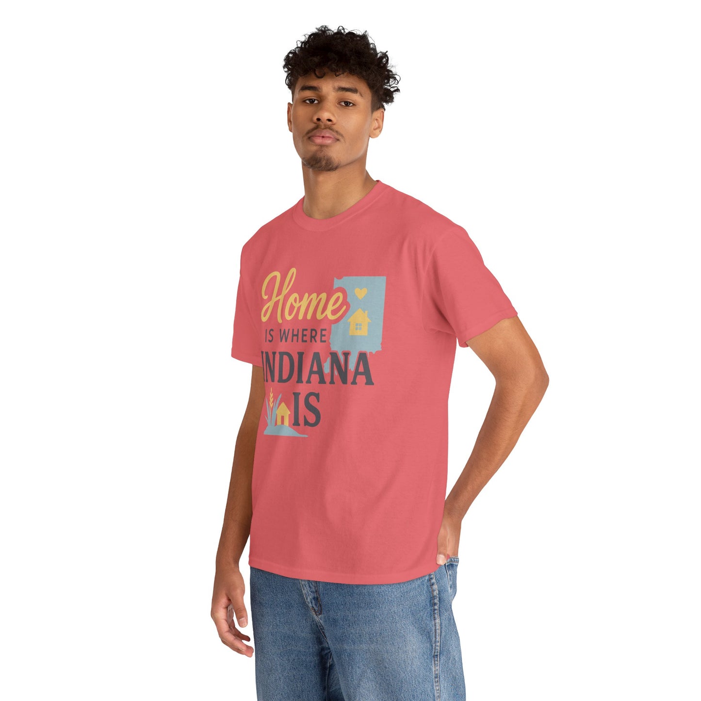 Indiana Home T-Shirt — "Home Is Where Indiana Is" State Pride Tee
