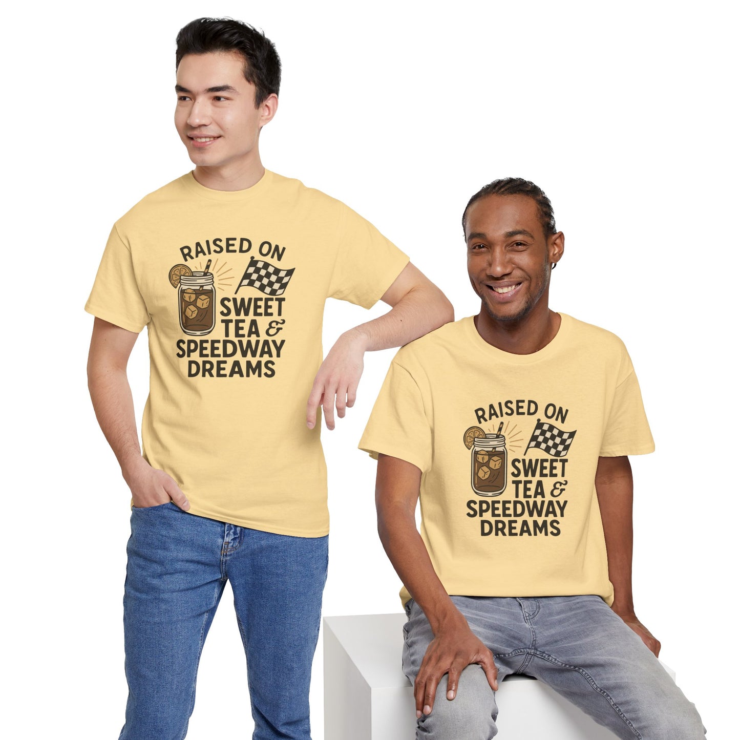 Raised on Sweet Tea & Speedway Dreams Tee