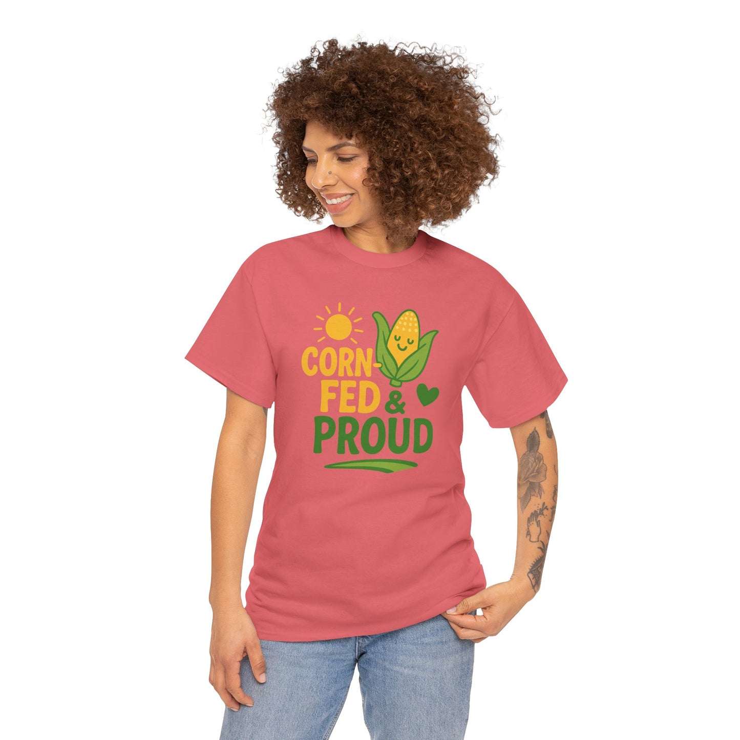 Corny Fed & Proud T-Shirt — Cute Corn Pride Graphic Tee for Farmers & Gardeners