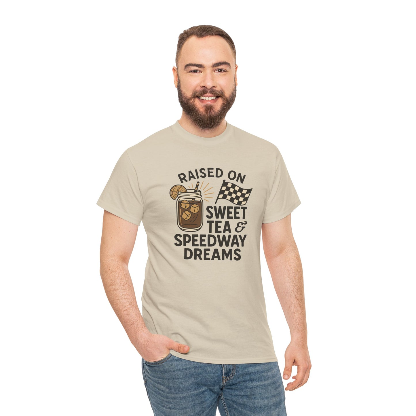 Raised on Sweet Tea & Speedway Dreams Tee