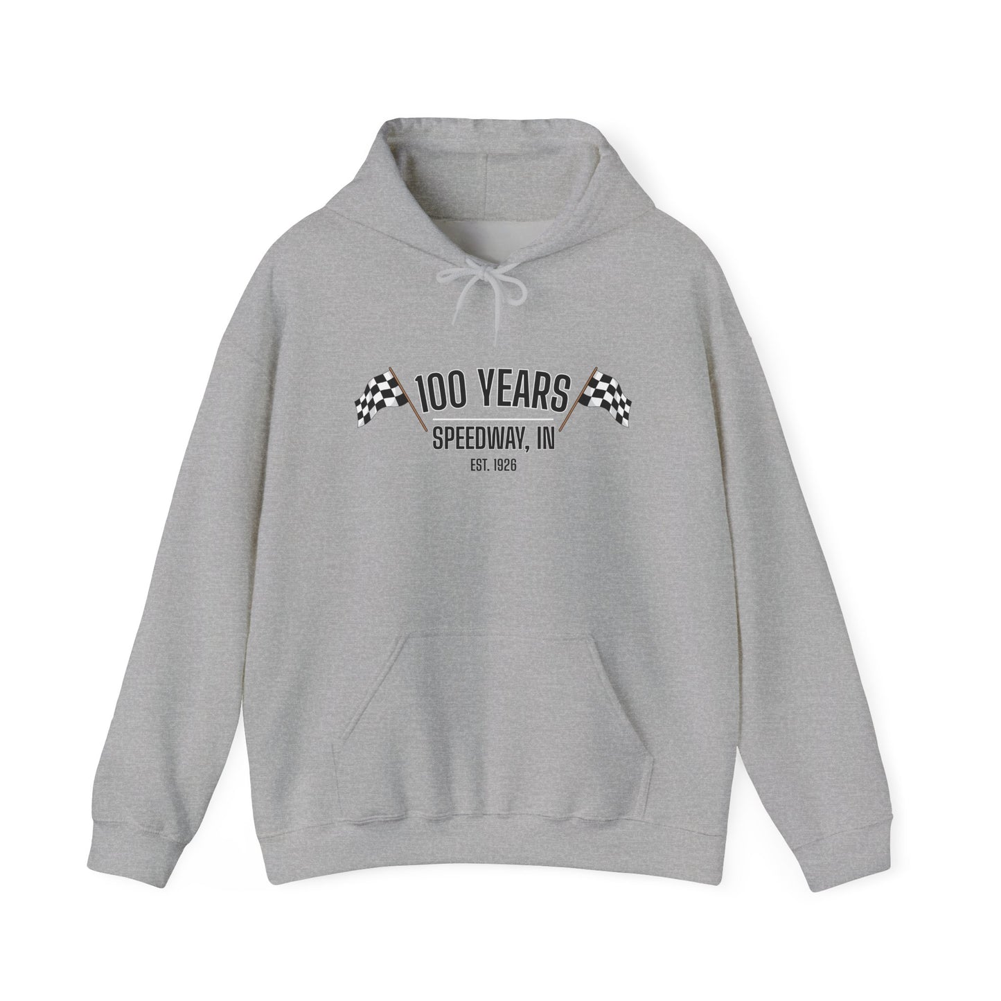 Adult 100th Anniversary - Speedway Flag Hoodie