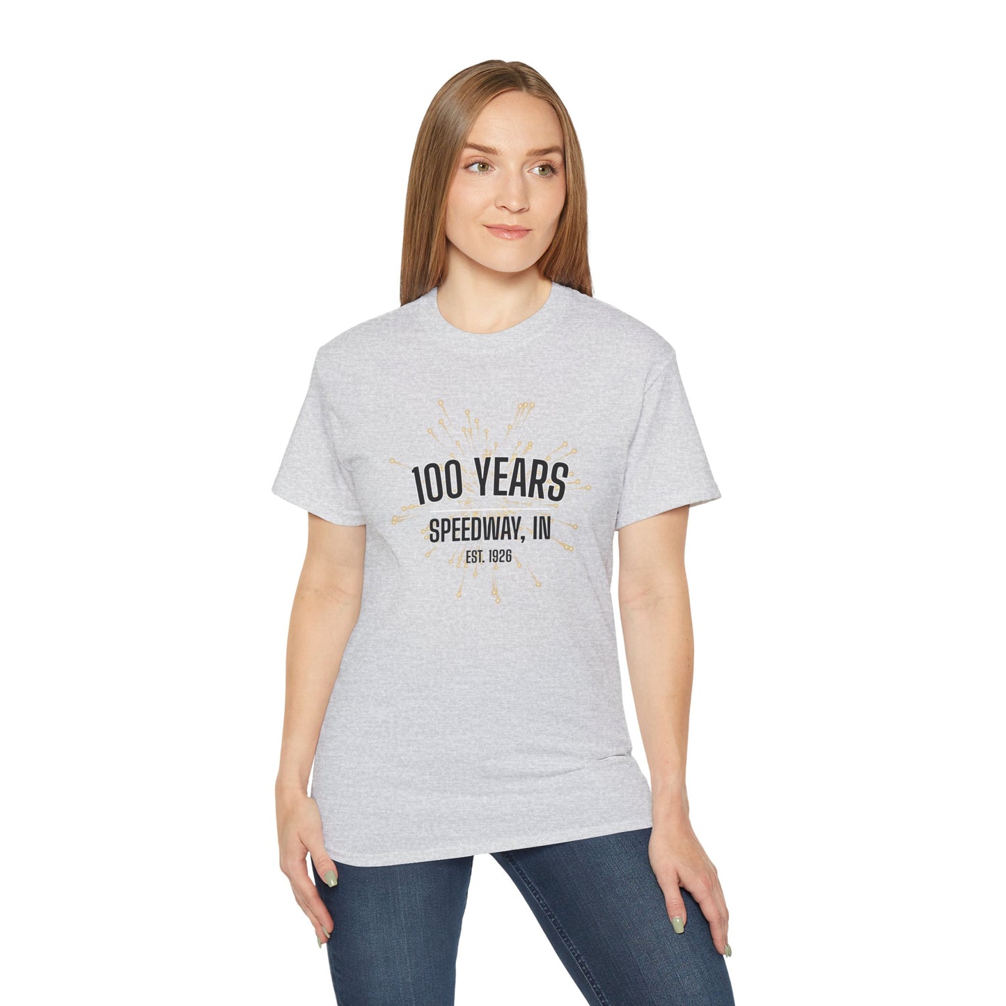 Adult 100th Anniversary - Speedway Firework Tee
