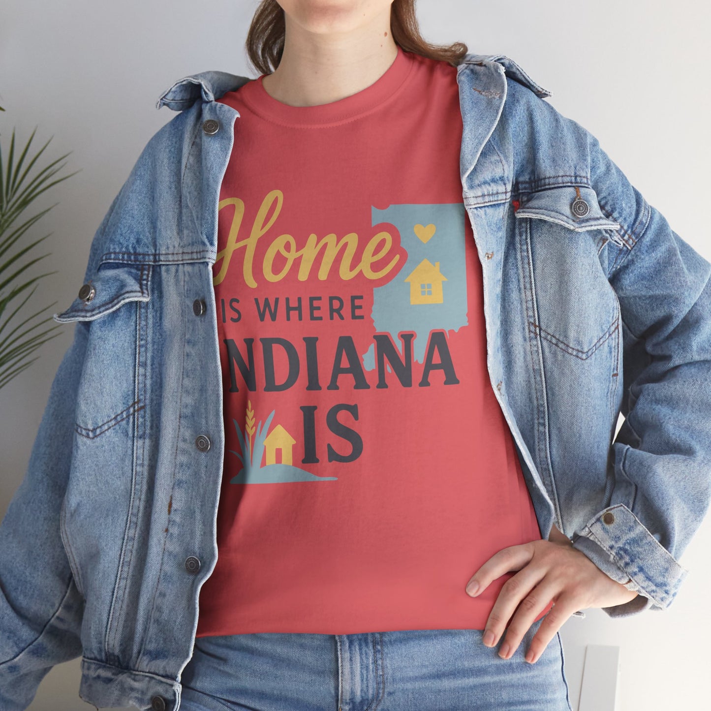 Indiana Home T-Shirt — "Home Is Where Indiana Is" State Pride Tee