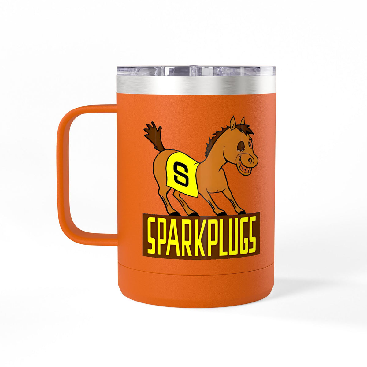 Old School Speedway Logo - 15oz Insulated Coffee Mug Tumbler with Lid