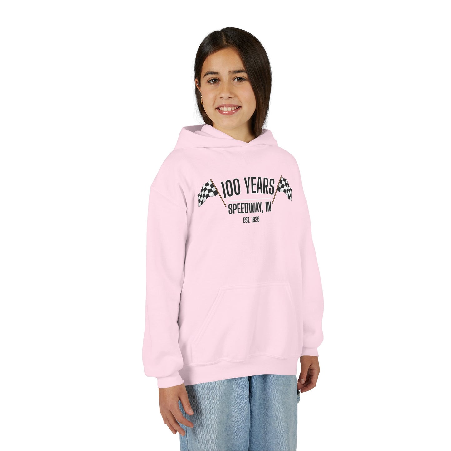 Youth 100th Anniversary - Speedway Flag Hoodie