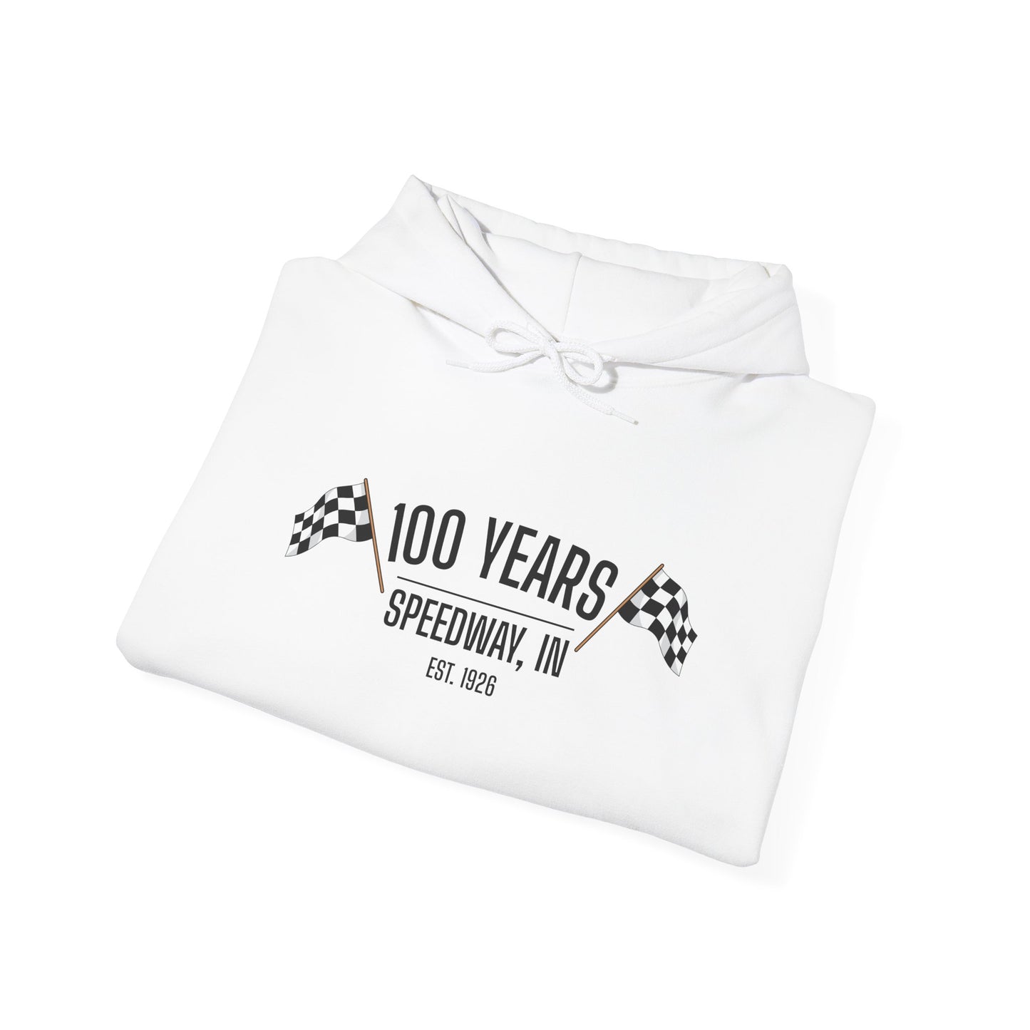 Adult 100th Anniversary - Speedway Flag Hoodie