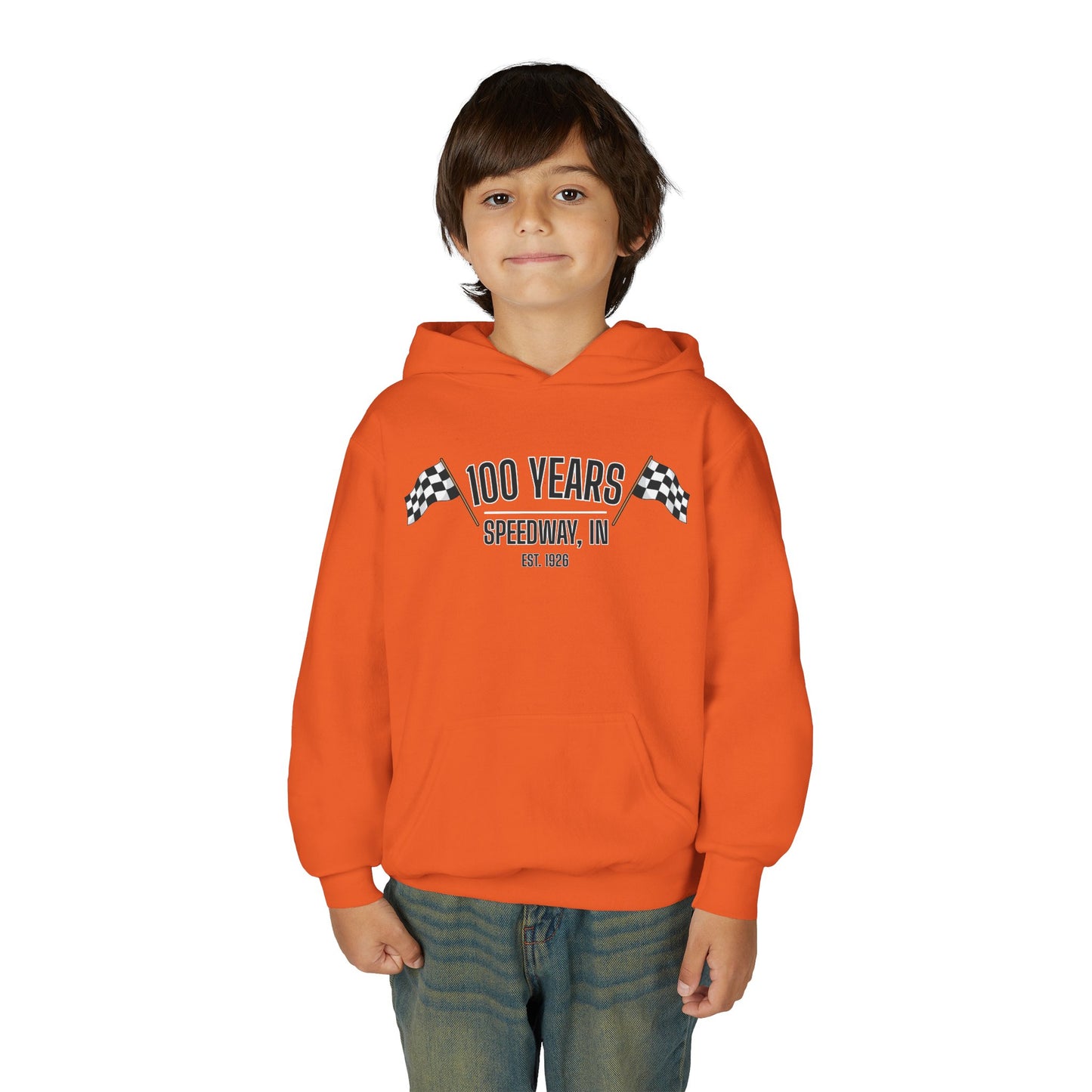 Youth 100th Anniversary - Speedway Flag Hoodie