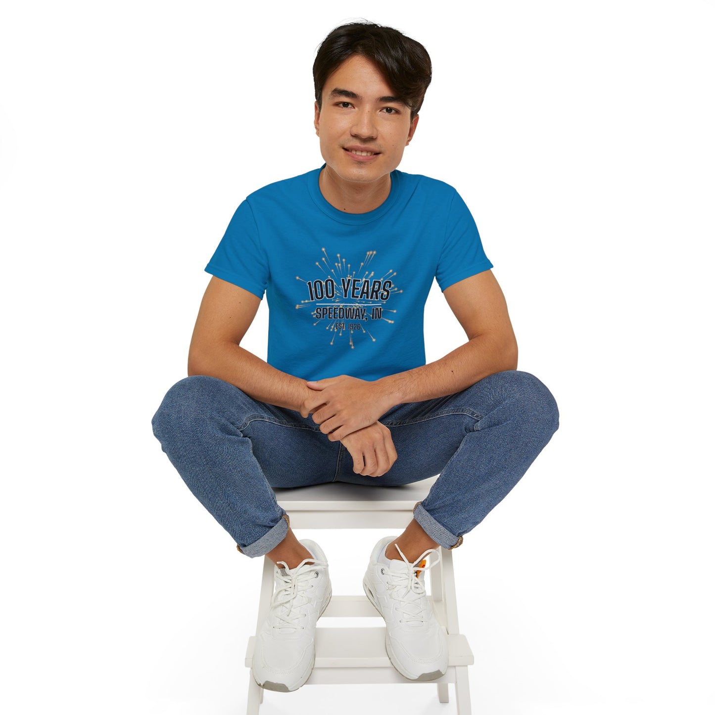 Adult 100th Anniversary - Speedway Firework Tee