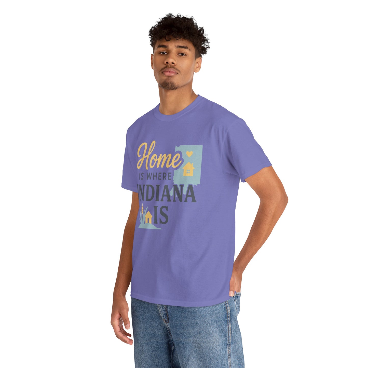 Indiana Home T-Shirt — "Home Is Where Indiana Is" State Pride Tee