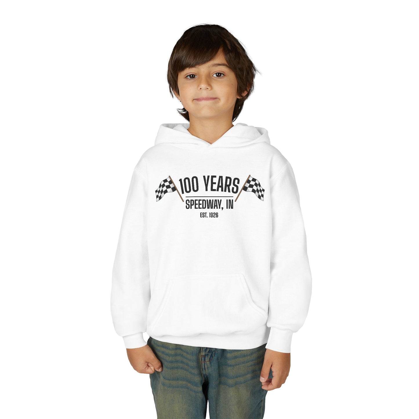 Youth 100th Anniversary - Speedway Flag Hoodie