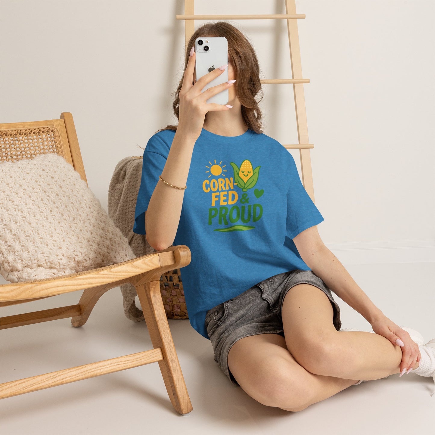 Corny Fed & Proud T-Shirt — Cute Corn Pride Graphic Tee for Farmers & Gardeners