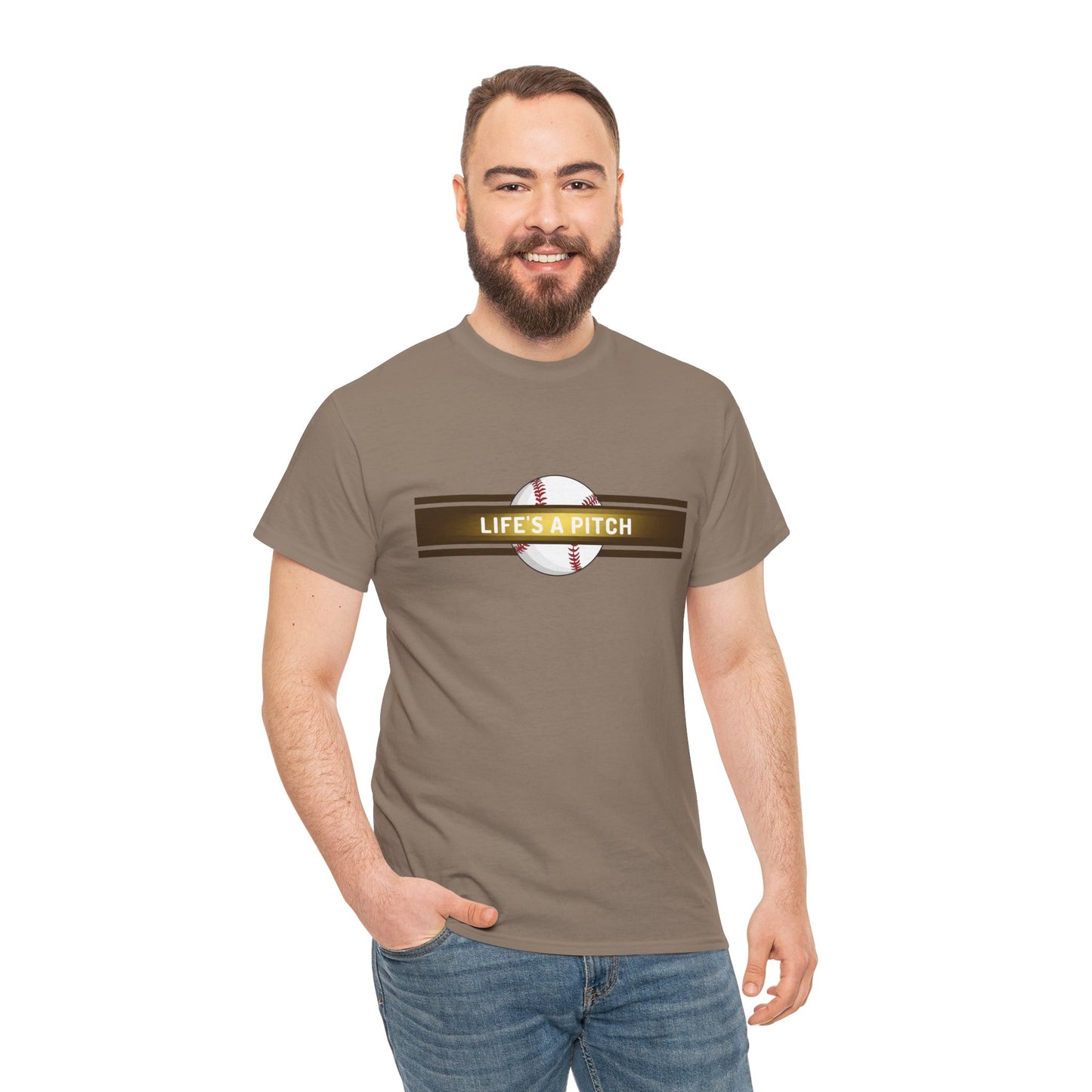 Baseball 'Life's a Pitch' T-Shirt