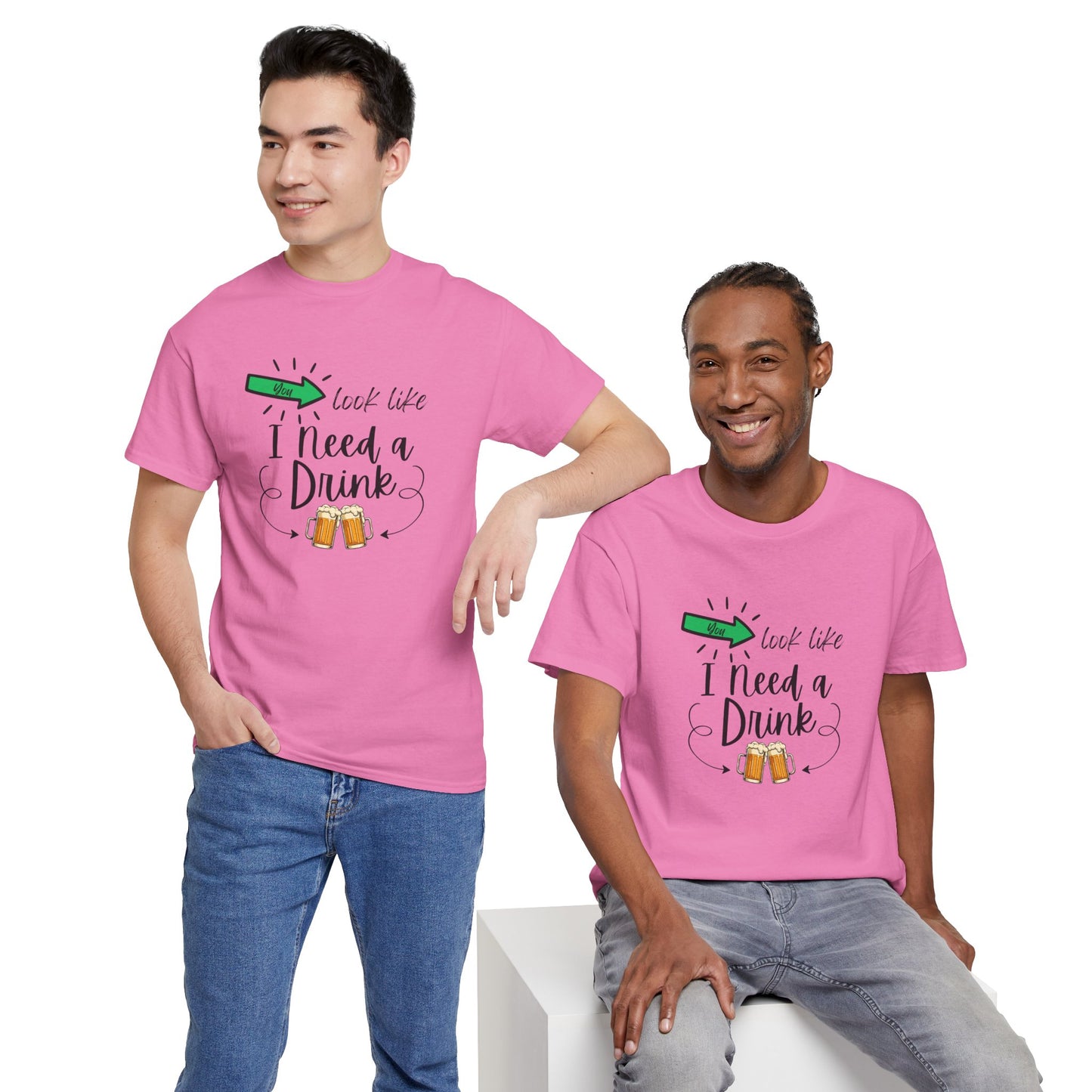 Adult I Need a Drink T-Shirt — Funny Graphic Tee