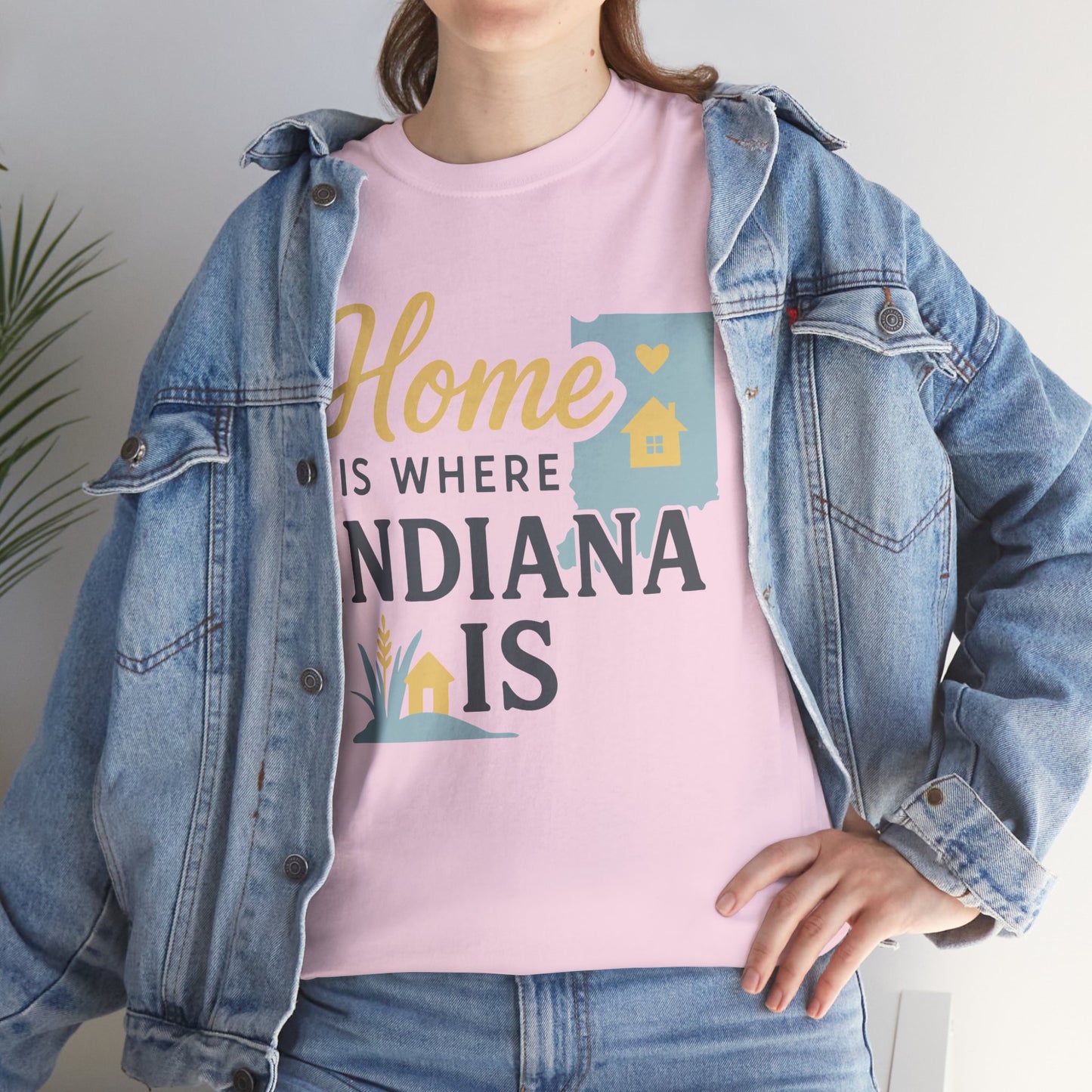Indiana Home T-Shirt — "Home Is Where Indiana Is" State Pride Tee