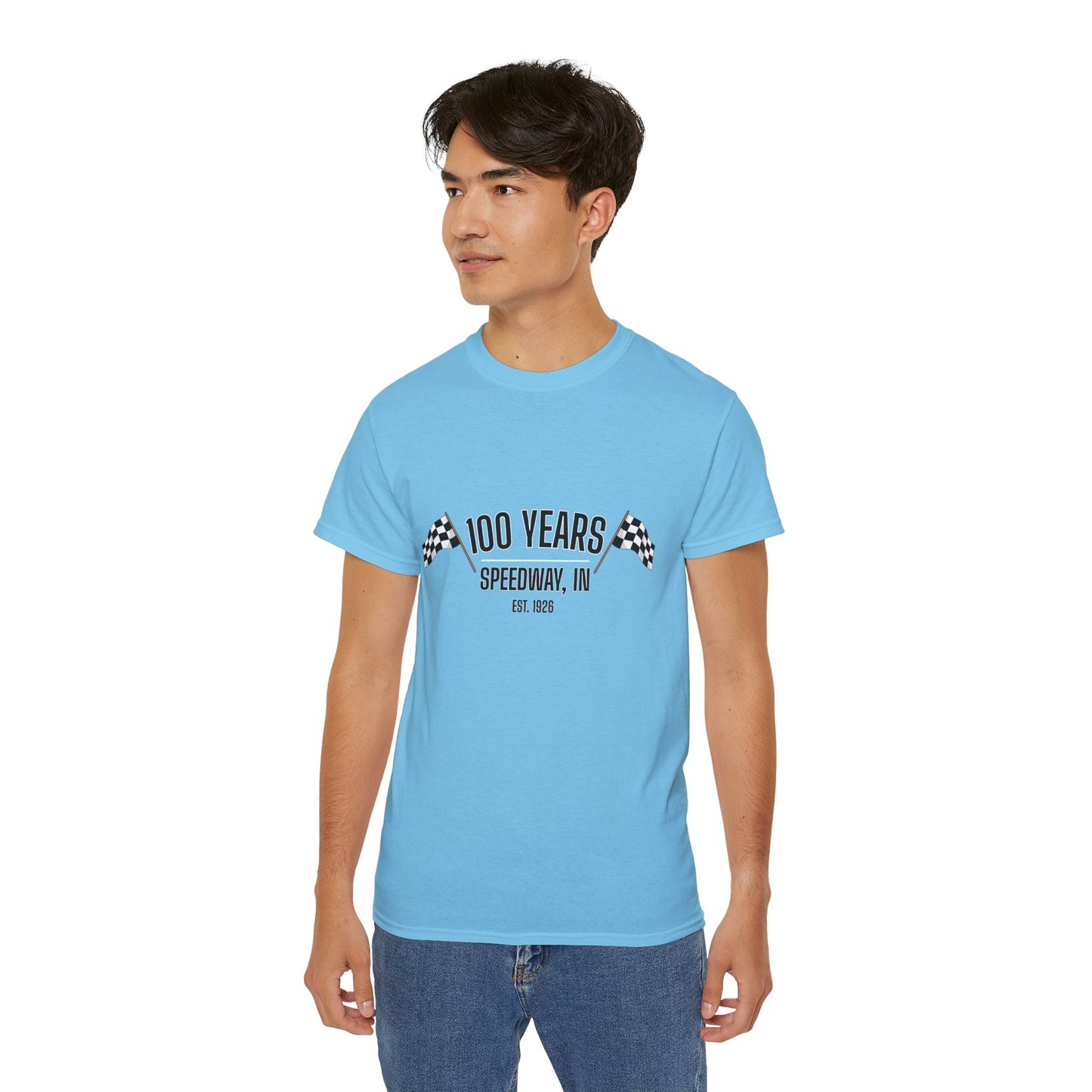 Adult 100th Anniversary - Speedway Flag Tee