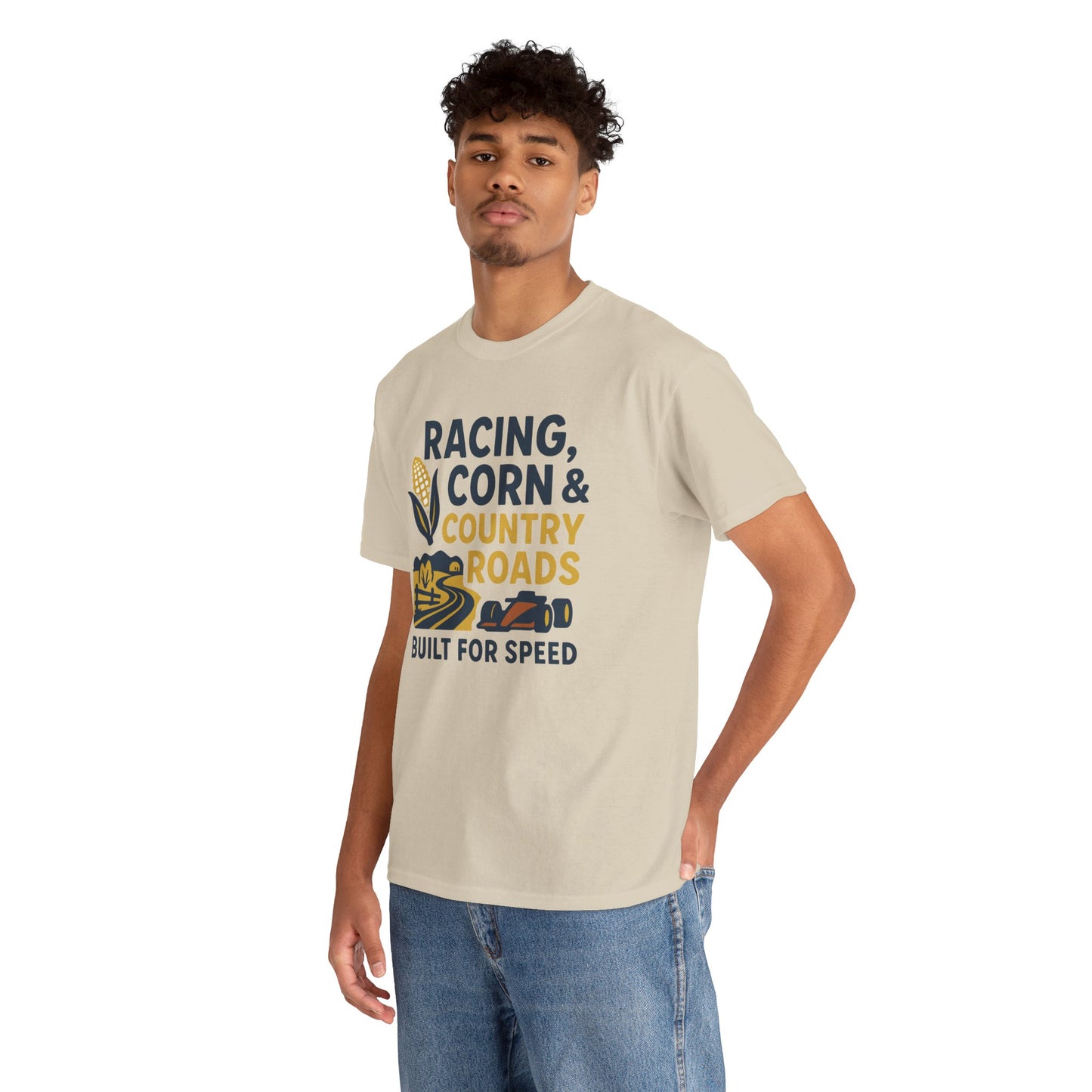 Racing, Corn & Country Roads T-Shirt – Built for Speed Tee