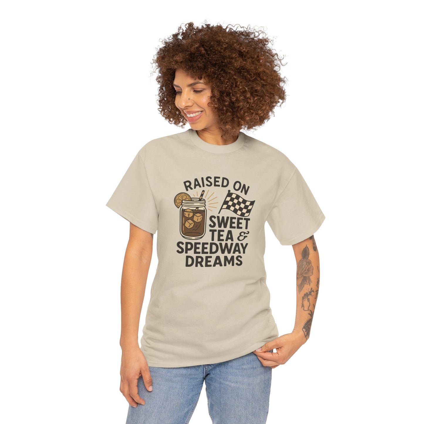 Raised on Sweet Tea & Speedway Dreams Tee